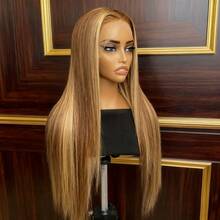 Honey Blonde Wig Human Hair 13x4 HD Lace  Frontal Wig Straight Lace Front Wigs P427 Colored - SP4/27 - View 3