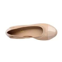 Women Ballet Flats, Colorblock Ballerina Flats, With Elastic Comfortable Classic Elegant Foldable Slip-Resistant Flat Shoes, Street, Bussiness, Office - 裸色 - 查看 6
