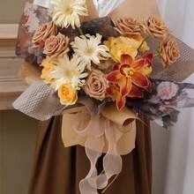 10Yards/Roll Sheer Chiffon Ribbon Organza Satin Ribbons For Gift Wrapping Decoration Wedding Bouquets Wreath Sewing Supplies