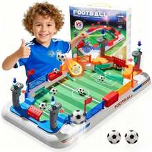 Juego de futbolín para 2 jugadores - Juego de mesa interactivo familiar con funciones de potencia de fuego dinámica y puntuación aérea, juguete educativo para niños y niñas, regalo perfecto para cumpleaños, Navidad, Halloween o Año Nuevo, compatible con PlayStation 4, regalo navideño, experiencia de juego emocionante, juego interactivo, accesorios de fútbol