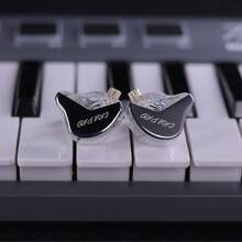 C C A CCA CRA PRO Upgraded In-Ear Wired Headphones, Ultra-Thin Diaphragm Dynamic Driver IEM, Clear Call HiFi, Wired Earbuds With Detachable -Free Cable (Silver)