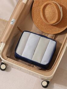 3 pezzi Set di borse da viaggio portatili - Organizza facilmente i tuoi vestiti, scarpe e biancheria intima - Perfetto per il bagaglio e l'imballaggio della valigia, borse da viaggio portatili con grafica slogan, con borse per scarpe, articoli da toeletta e biancheria, forniture scolastiche