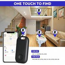 Apple AirTag，带声音的蓝牙物品查找器，智能追踪器，GPS钥匙定位器，兼容“Apple Find My”平台，支持IOS，一键查找，远程精准追踪，持久电池，适用于老人、宠物、汽车、钥匙、包包等防丢失提醒追踪定位 - 彩色 - 查看 8