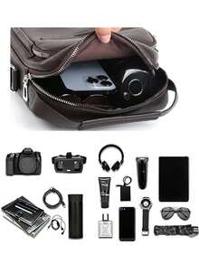 Fashionable Casual Men's One Shoulder Messenger Bag, Suitable For Outdoor, Travel, Shopping, Commuting - Multicolor - View 7