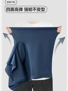 Plus Size Men's High Waist Cotton Boxer Briefs, Anti-Chafing, Extra Roomy, Breathable