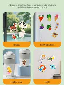 Buku Stiker DIY yang Dapat Digunakan Kembali untuk Anak-Anak - Stiker Gelembung Multi-Adegan dan Multi-Tema, Stiker Jeli Kreatif, Buku Stiker Portabel untuk Aktivitas Tenang dan Menyenangkan, Buku Stiker Interaktif yang Dapat Dilepas, Mainan Edukasi Dini untuk Anak-Anak, Aktivitas Perjalanan, Cocok untuk Seni dan Kerajinan, Hadiah Ulang Tahun dan Liburan yang Ideal untuk Anak Laki-Laki dan Perempuan - MultiWarna - View 10