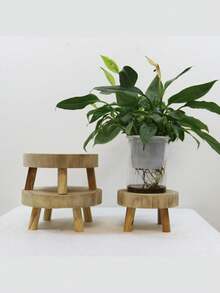 1pc Wooden Appearance Vase, Simple, Retro Style Vase, Flower Display Creative Wooden Art Ornaments Home Decoration, Bedroom Decoration, Room Decoration, Wedding Table Decoration, Suitable For Room, Bedroom, Living Room Table, Display Cabinet, Wedding Table, Autumn Decoration(Wood Texture Will Be Different) Flower Vase Glass Vase