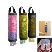 1 pieza/2 piezas Dispensador de bolsas de basura montado en la pared con gancho para el hogar, la cocina, la fiesta de verano en la playa, los alimentos, el camping, la organización, la decoración de la habitación, los accesorios de cocina