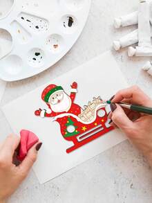 1 buc. Ornament de Crăciun pentru suport de bani din lemn, suport de bani din lemn pentru colorat DIY, cadou perfect de Crăciun pentru familie și prieteni, ornamente de Crăciun creative pentru portofel din lemn pentru a îmbunătăți atmosfera festivă a familiei, decorațiuni de Crăciun pentru casă, cadouri creative de petrecere de Crăciun, decorațiuni de Crăciun fericit, decor, cadouri de Anul Nou 2026, decorațiuni de Crăciun din lemn