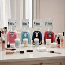 1-Pack Mini Water Bottle-Shaped Plastic Face Wash Bottle - Portable Makeup Remover & Bathroom Decor Accessory, Compact Round Design With White Cap, Hand Wash Only, Bathroom Accessories, Decorative Bottle, Sleek Bottle Design - Multicolor - View 4