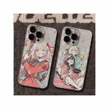 Cute Kawaii Anime Phone Case - Made Of Flexible Silicone, Raised Edges For Screen & Camera Protection, Adorable Anime Character Patterns, Suitable For All Phone Models, Great Gift For Anime Fans 16 Pro Max/16/16 Pro/16 Plus/11/15/15 Pro/15 Pro Max/12/13/14 Pro Max/11 Pro/11 Pro Max/12 Pro/12 Pro Max/13 Pro/13 Pro Max/14 Pro/14 Pro Max/14 Plus. - Rosa - Ver 1