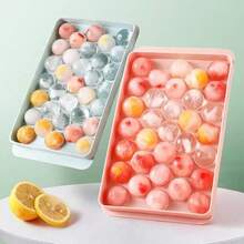 Mini Sphere Ice Cube Tray X 2 And Holder Pink - Pink - View 3