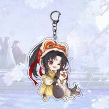 Mo Dao Zu Shi Cartoon Anime Acrylic Keychain Lan Wangji & Wei Wuxian Couple Bag Pendant - Multicolor - View 8