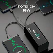 Carregador Portátil Power bank Slim Ultra Rápido 65w 20000mah Imenso IMS-611D