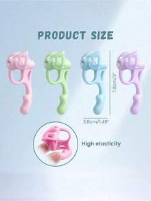 5-Finger Silikon Stiftgriff, Schreibhilfe, bequemer Griff für Anfänger, Haltungskorrektur Training, kreatives Weihnachts-/Feriengeschenk, Lernhilfe, Rückkehr zur Schule