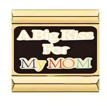 1 pieza Componente de pulsera de acero inoxidable con módulo italiano, con diversos patrones impresos, para hacer joyas de pulseras y collares de forma DIY, se puede combinar libremente con diferentes estilos