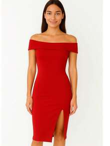 Vestido tipo Faja, Tela en Licra Colombiana - Rojo - Ver 1