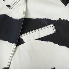 Chaqueta blazer de mujer con estampado total para ir al trabajo