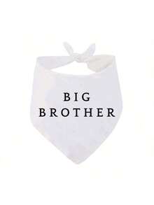 1 szt. śliniaczki bandana dla zwierząt, trójkątne śliniaczki dla psów i kotów, wzory: Moi ludzie biorą ślub, starszy brat, powiedziała tak, tester jedzenia dla niemowląt, odpowiednie na imprezy, wesela, baby shower i inne okazje - Wielokolorowe - Zobacz 7