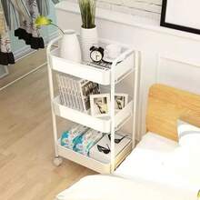 1pc Rolling Storage Cart, Multi-Tier Movable Organizer Rack For Living Room, Kitchen, Dorm, Snacks