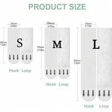 12 件图片悬挂条重型图片悬挂套件，易于使用，不留痕迹，重型图片悬挂带，带有超强双面钩环安装胶带，免钉胶带，用于将相框和海报固定在玻璃和木材等光滑表面上，非常适合装饰客厅、卧室或办公室墙壁、墙壁艺术、电源线、家庭、办公室、无损可移除墙胶带。