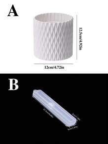 1 pièce, Seau de rangement pour pinceaux de maquillage rotatif à 360°, Support rotatif en plastique pour pinceaux de maquillage, support pour pinceaux à paupières et crayons à sourcils, boîte de rangement pour articles de papeterie et stylos pour étudiants, organisateur de bureau pour commode, décoration de coiffeuse à domicile, seau à stylos de bureau et organisateur d'outils de beauté, boîte de rangement cosmétique créative, accessoires de coiffeuse, cadeau pour femme, cadeaux de Noël