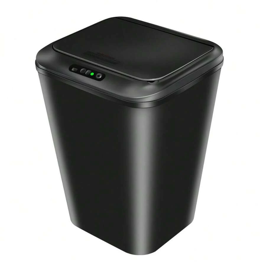 Smart Automatic Sensor Trash Can For Bathroom Kitchen Office 16 Liters Capacity - Black - View 1