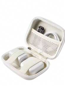 Bolsa de Armazenamento Pequena para Câmera, Bolsa de Armazenamento de Cabo de Dados, Bolsa Organizadora de Cabos de Dados para Viagem e Negócios, Adequada para Organizar Cabos de Dados e Leitores de Cartão