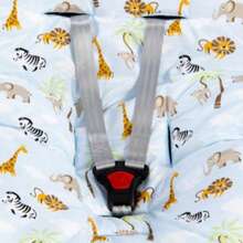 Comfort Baby Cover MT Soft Padded Boy And Girl Various Prints - 藍色野生動物園 - 查看 2