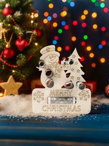 1 buc. Ornament de Crăciun pentru suport de bani din lemn, suport de bani din lemn pentru colorat DIY, cadou perfect de Crăciun pentru familie și prieteni, ornamente de Crăciun creative pentru portofel din lemn pentru a îmbunătăți atmosfera festivă a familiei, decorațiuni de Crăciun pentru casă, cadouri creative de petrecere de Crăciun, decorațiuni de Crăciun fericit, decor, cadouri de Anul Nou 2026, decorațiuni de Crăciun din lemn