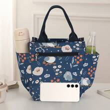 meetself 1 Stück tragbare Isolierte Lunch Tasche mit großer Kapazität, wasserdichter Stoff Thermotasche Lunchbox für Outdoor, Reisen, Frauen, wasserdichte Tasche Lunchbox