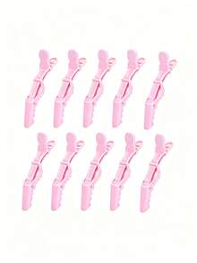 5pcs Crocodile Hair Clips - Non-Slip Grip, Easy Styling And Salon Use, Suitable For Coloring, Perming And Sectioning - Premium Plastic Crocodile Hair Clips For Hairstylists And Home Users, Hair, Barber, Hair Tools, Hair Products,Travel Essentials,Travel Essential,Hairstyle,Hairdressing,Hair,Travel,Hair Products,Hair Tools,Hair Stuff,Barber,Barber Accessories,Barbershop,Hairdressing Equipment