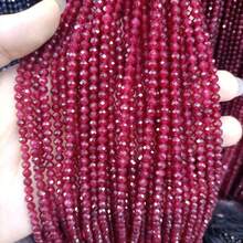 1 Strang natürliche, facettierte, mehrfarbige Saphir-Perlen, geeignet für Schmuckherstellung und DIY-Accessoires