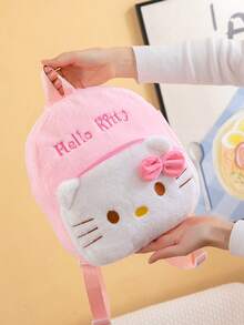 1 pieza Mochila pequeña para niños con diseño de Kuromi, Hello Kitty y Melody, mochila de día linda y de gran capacidad con correas ajustables - Multicolor - Ver 11