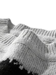 Men's Old Money Thick Sweater, Autumn/Winter - Grey - View 7