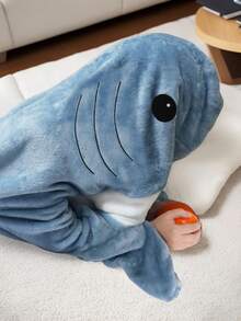 Tween Boys Thick Flannel Shark Pajamas