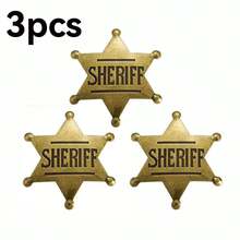 Distintivo dello sceriffo, decorazione da festa da cowboy, il miglior regalo per feste di Natale per gli amici
