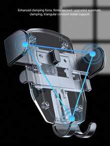 1pc Car Phone Holder, Bendable Soft Tube Suction Cup Rotatable Car Phone Mount For Dashboard/Windshield (2 Face Plates Randomly Sent)