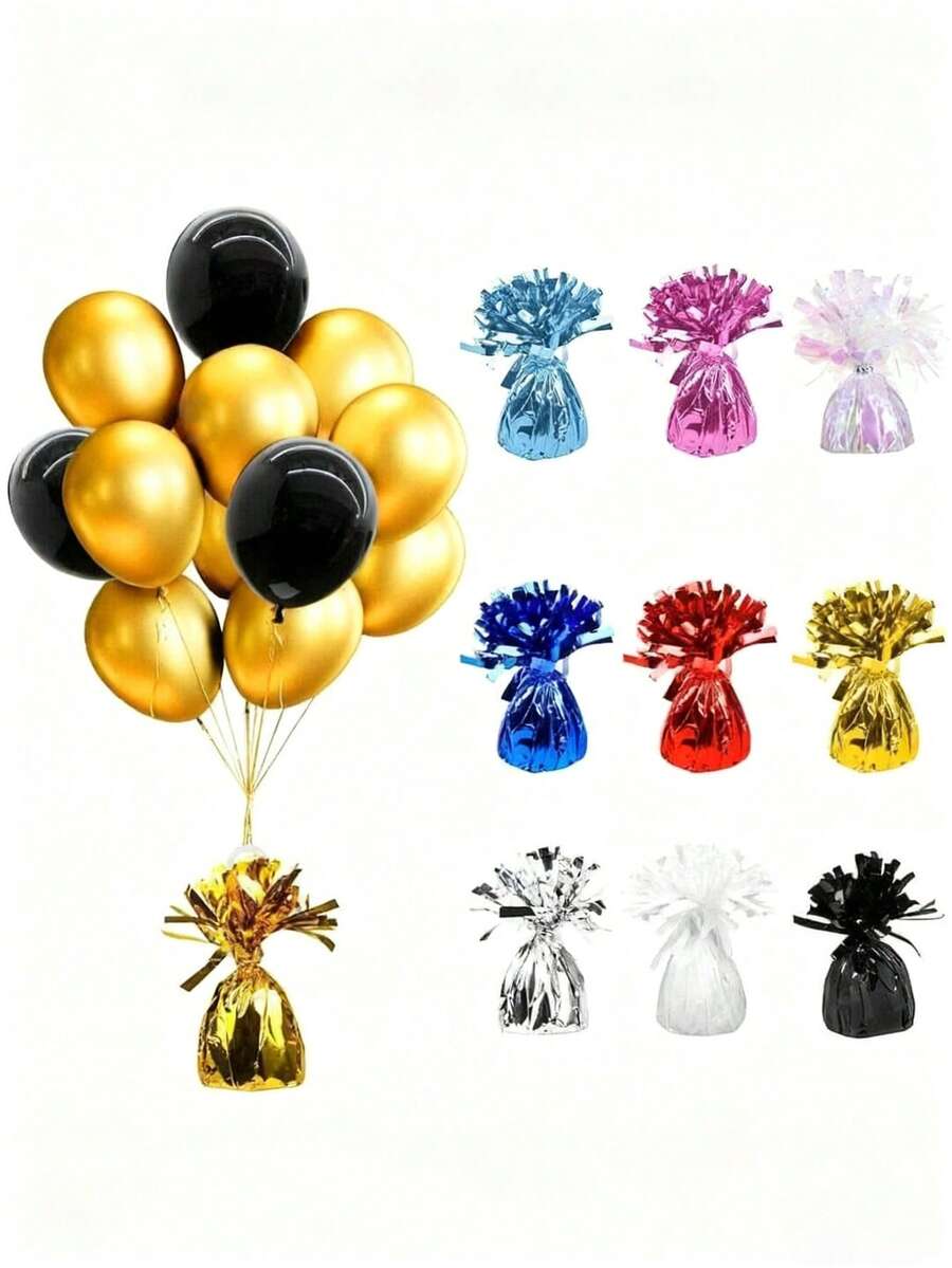 Pesi per palloncini in metallo, pendenti per pesi di palloncini per decorazioni di festival e feste, adatti per compleanni, matrimoni, celebrazioni di vacanze e feste festive, pesi per decorazione da tavolo di palloncini ad elio fai-da-te