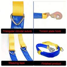 Winching Assistance Straps Webbing Winch Brother 5000KG 5T Vehicle Recovery Tool - Multicolor - View 3