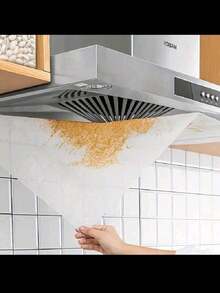 Rolă de 5 m pentru hotă de bucătărie rezistentă la temperaturi ridicate, filtru absorbant de ulei cu autocolant și membrană rezistente la ulei - Mențineți bucătăria curată și proaspătă, Bucătărie, Baie, Casă, Articole de uz casnic