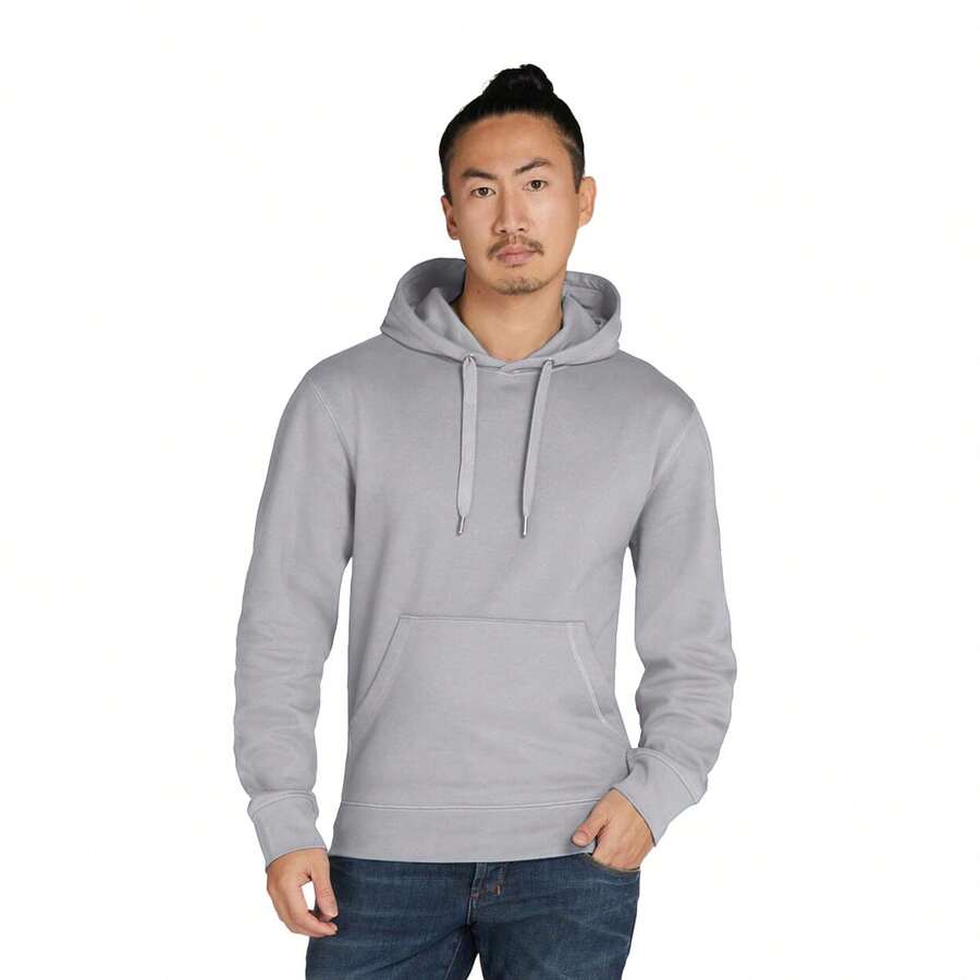 SIGNATURE Unisex Adult Plain Tagless Hoodie (Light Oxford) - 灰色 - 查看 1