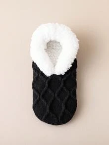 1 par de calentadores de piernas con forro térmico, calentadores de piernas gruesos y antideslizantes para mujer, para invierno