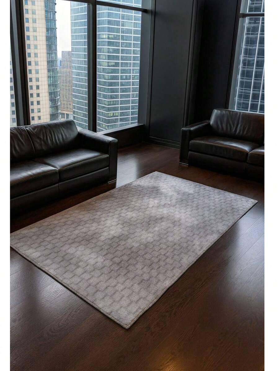 Made In Turkey Non-Slip Gel Backed Area Rug – Stain Resistant, Anti-Static, Allergy-Friendly Soft Carpet – Available In 50x80 Cm, 80x150 Cm, 100x150 Cm - Rust Brown - View 1