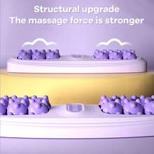 Portable Dual Foot Massage Roller Reflexology Tool With Magnetic Beads For Home And Office Use