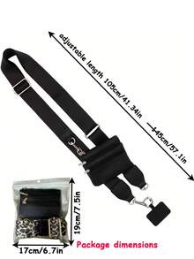 [ New Mobile Phone Hanging Rope ] 2025 New Adjustable Mobile Phone Hanging Rope With Wallet Clip Can Be Crossed Upgraded Extended With Zipper Bag - Multicolor - View 8