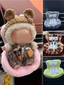 1个娃娃汽车座椅 - 可爱迷你椅，带通风口夹装饰，汽车座椅配件。盲盒娃娃收藏家的理想之选，也是很棒的圣诞礼物和装饰品。 - 彩色 - 查看 6