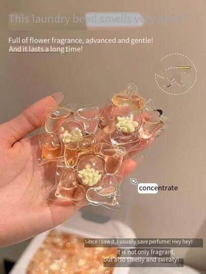 30/50 Pieces 5-In-1 Laundry Detergent Capsules, Concentrated Washing Liquid, Softens Fabrics, Long-Lasting Fragrance, Powerful Stain Removal & Color Protection