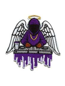 1件 DJ Screw Angel 刺绣熨烫贴片，音乐嘻哈风格，图案为 Screwed Up。 - 彩色 - 查看 6