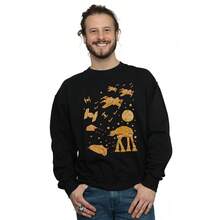 Star Wars Mens Gingerbread Battle Sweatshirt (Black)